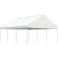 vidaXL Design New Pavillon avec toit Blanc 6,69x5,88x3,75 m Polyéthylène - Pavillons & Tentes de réception Meubles2025 CHY2422497 3parcel