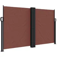 Syfax Auvent latéral rétractable marron 140x1200 cm