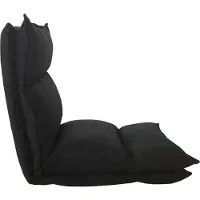 Generic Rebecca Mobili Siège de fauteuil en métal et polyester noir