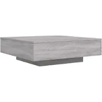 Syfax Table basse sonoma gris 100x100x31 cm bois d'ingénierie