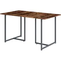 Vicco Table de salle à manger Merido Chêne rustique/gris 140x80cm, Model 55287