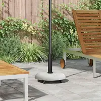 Prolenta Maison Exclusive - Support de parasol, 21 kg, béton gris clair, forme ronde