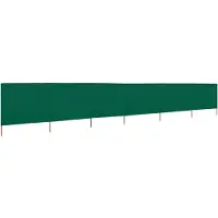 Syfax Paravent 6 panneaux Tissu 800 x 160 cm Vert