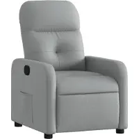 Syfax Fauteuil inclinable Gris clair Tissu