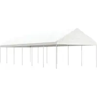 vidaXL Best Möbel Pavillon avec toit blanc 13,38x4,08x3,22 m Polyéthylène - Pavillons & Tentes de réception CL9387116 6parcel