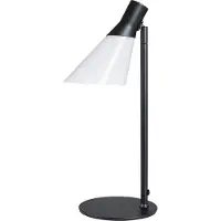 Dyberg Larsen Gent, Noir, Opaque, Blanc, Verre, Métal, Chambre d'enfant, Bureau à domicile, Bureau, Bureau, Noir, IP20, E14