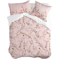 Happy Friday Housse de couette Chinoiserie rose Multicolore 140 x 200 cm