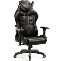 Diablo X- Ray Gaming Armchair Office Armrests 4D Ergonomic Design Imitation Leather Perforation Rocking Function King Size Black-Grey