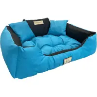 AIO Factory Grand lit pour chien et chat 100 x 75 bleu - Kingdog taille L
