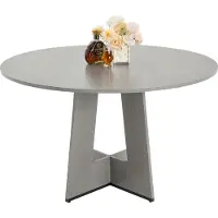 Vevor Table à manger ronde Table de cuisine en bois (120 cm / 90,72 kg de charge admissible) pour 2-4 personnes, tables de bureau rustiques de ferme avec pieds en bois épais