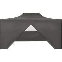 vidaXL "Winter Sale "Tente pliante Pop-Up avec 4 parois latérales 3x4,5 m Anthracite - Pavillons et tentes de réception - clorisNeu5394840