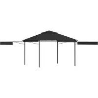 The Living Store Pavillon avec toits doublement étendus 3x3x2,75 cm 180 g/m