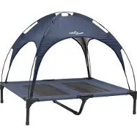 Syfax Lit pour Chien Bleu marine 92 x 77 x 82,5 cm Acier