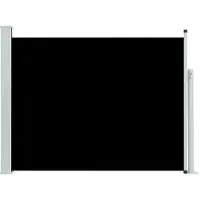 Syfax Auvent latéral rétractable de patio 140x500 cm Noir