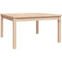 Syfax Table de jardin 82,5x82,5x45 cm bois massif de pin