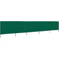 Syfax Paravent 5 panneaux Tissu 600 x 80 cm Vert