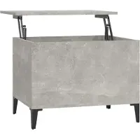 Syfax Table basse Gris béton 60x44,5x45 cm Bois d'ingénierie
