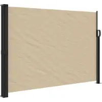 Syfax Auvent latéral rétractable beige 140x500 cm
