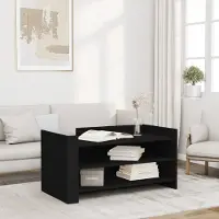 Prolenta Maison Exclusive - Table basse noire 100x50x50 cm Matériau dérivé du bois