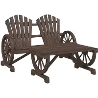 Syfax Salon de jardin 2 pcs bois de sapin massif