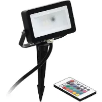 Eglo 98185 FAEDO 4 LED Lampadaire d'extérieur 10W Noir Blanc Blanc Chaud IP44 Dimmable