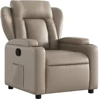 Syfax Fauteuil inclinable Cappuccino Similicuir