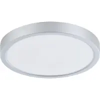 Eglo Plafonnier LED, acier argenté, blanc, D 28,5 cm