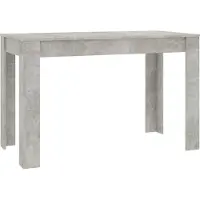 Syfax Table à manger Gris béton 120x60x76 cm Bois d'ingénierie