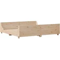 Syfax Cadre de lit sans matelas 180x200 cm bois massif de pin