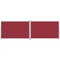 Syfax Auvent latéral rétractable Rouge 220x600 cm
