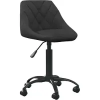 Syfax Chaise de bureau Noir Velours