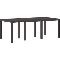 Syfax Table de Jardin Marron 200 x 100 x 73 cm polyrotin