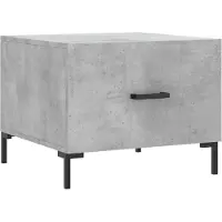 Syfax Table basse gris béton 50x50x40 cm bois d'ingénierie