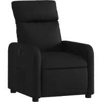 Syfax Fauteuil inclinable Noir Similicuir