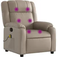 Sonstiges Fauteuil de massage inclinable Cappuccino Similicuir