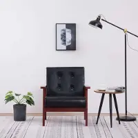 Prolenta Maison Exclusive - Fauteuil en similicuir noir