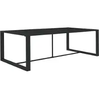 Syfax Table à dîner d'extérieur Anthracite 120x60x66 cm Aluminium