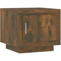 Syfax Table basse chêne fumé 51x50x45 cm bois d'ingénierie