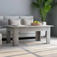 Prolenta Maison Exclusive - Table basse gris béton 100x60x42 cm Matériau dérivé du bois