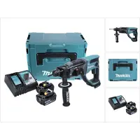 Makita DHR 202 RMJ Perforateur-burineur sans fil SDS-Plus, 18 V Li-Ion, 2 J + 2x Batteries 4 Ah + Chargeur + Makpac