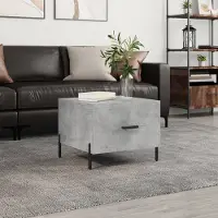 Prolenta Maison Exclusive - Table basse gris béton 50x50x40 cm Matériau dérivé du bois