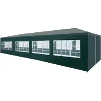 Prolenta Maison Exclusive - Tente de réception 3 x 12 m, verte