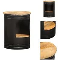 vidaXL Table basse 43x55 cm en bois massif de manguier - Tables basses