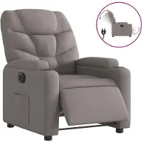 Syfax Fauteuil inclinable électrique Taupe Tissu