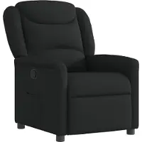 Syfax Fauteuil inclinable Noir Tissu