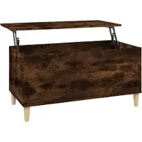 Syfax Table basse Chêne fumé 90x44,5x45 cm Bois d'ingénierie