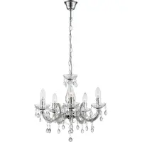 Globo Lighting Lustre métal chromé, 5x E14