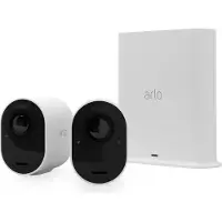 Arlo Ultra 2 Caméra de Sécurité 4K Blanc Lot de 2