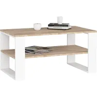 Akord Table Basse Alex Chêne Sonoma/Blanc 92X53X45