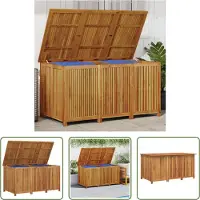 The Living Store Gartenbox 150x80x75 cm Massivholz Akazie